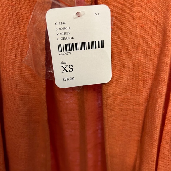 Free People Classic Shapeless Fit Jumpsuit Orange - Picture 6 of 10